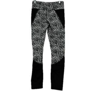 Tommie Copper Fit Leggings Compression Black Gray Print Women's Size M